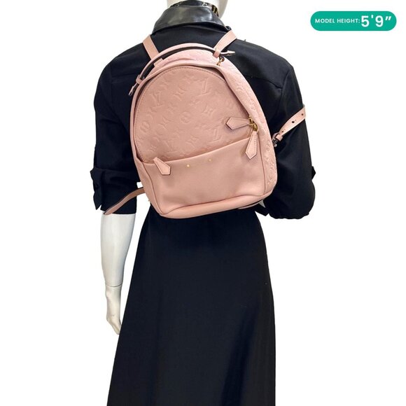 Louis Vuitton Sorbonne Monogram Empreinte Leather Backpack Pink - Picture 2 of 11